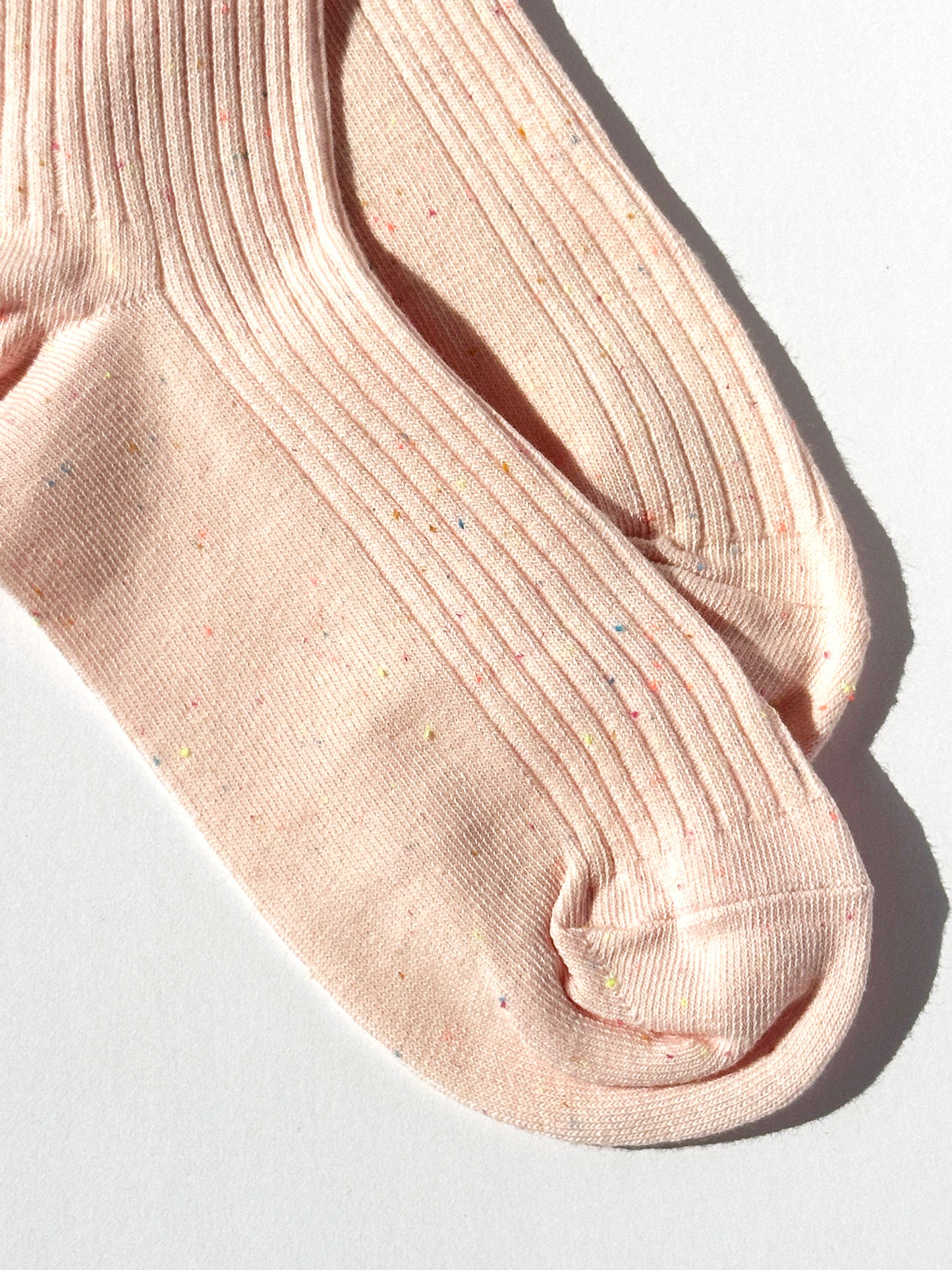 Confetti Socks in Peach