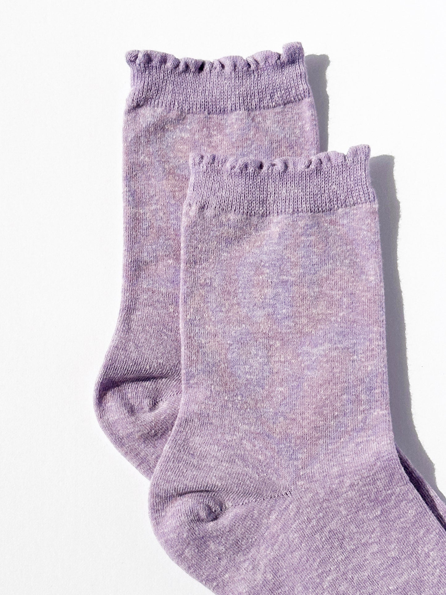Jane Merrow Edge Socks in Heather Lavender
