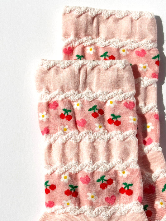 Market Socks in Cherry Blossom