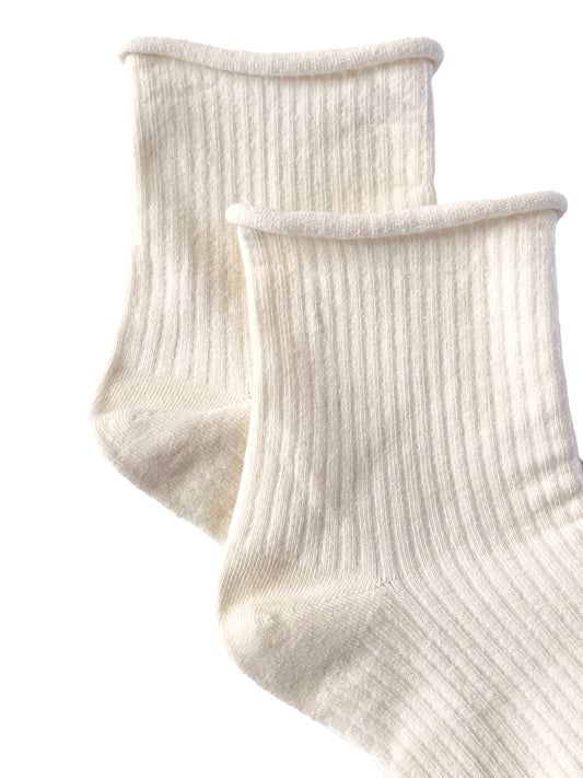 Rally Socks in Creme