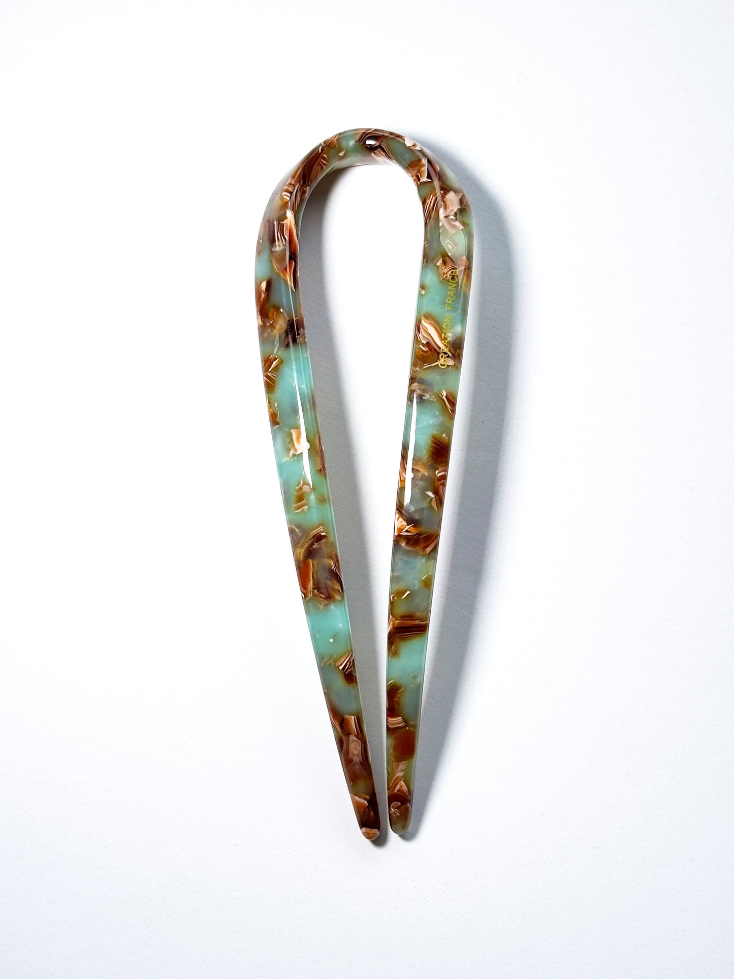 Moyenne Hair Pin in Sea Glass Tortoiseshell