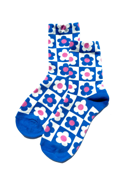 Full Bloom Sock in Blue